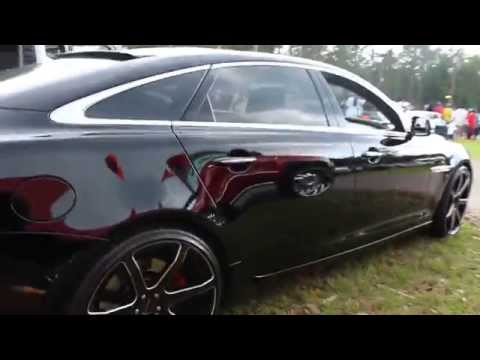 Black on Black Jaguar XJL on 22" Giovanna