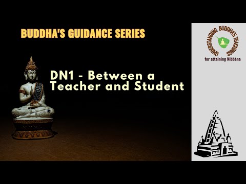 DN1 - Brahmajala Sutta - Teacher and Student