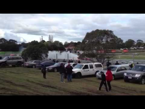 Craig Lowndes Celebrates 2012 V8 Supercars Sandown 500 Win