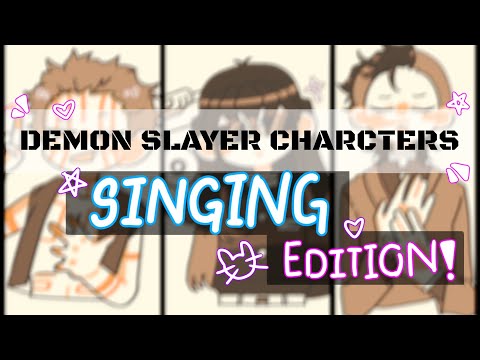 DEMON SLAYER CHARACTERS SINGING ✨#demonslayer #anime #tanjiro #funny #singimg #animation #edit #meme