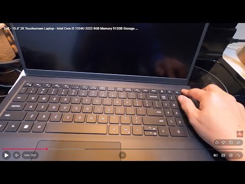 Dell 15.6" 2K Touchscreen Laptop Intel Core i5 1334U 2023 8GB Memory 512GB Storage Carbon Black | 4K