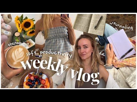 WEEKLY VLOG *soft productivity* Everyday vlog of a productive week