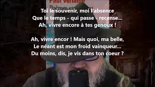 Kadr z teledysku Le dernier espoir tekst piosenki Paul Verlaine