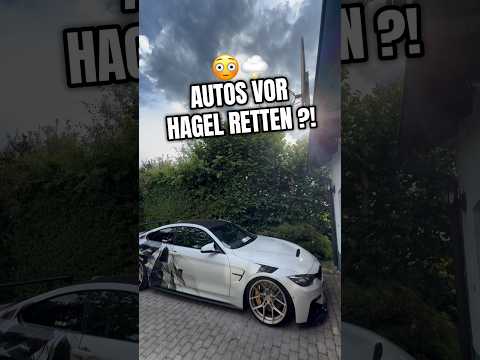 Hagel kommt 😳🥹 … und wir müssen alle Autos irgendwie in Sicherheit bringen …