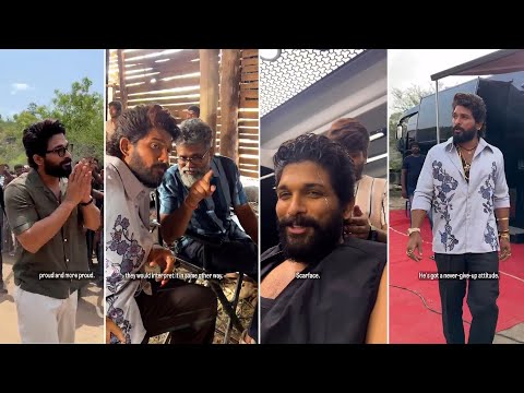 Allu Arjun Daily Life @Sets Of Pushpa 2 | MS Talkies