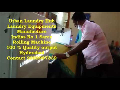 Automatic Spray Saree Rolling & Polishing Machine