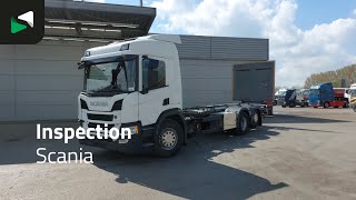 شاحنة نقل الحاويات Scania P500 6X2 2500kg Ladebordwand Full Air suspension Lift+Lenkasche | صورة 4 - Autoline