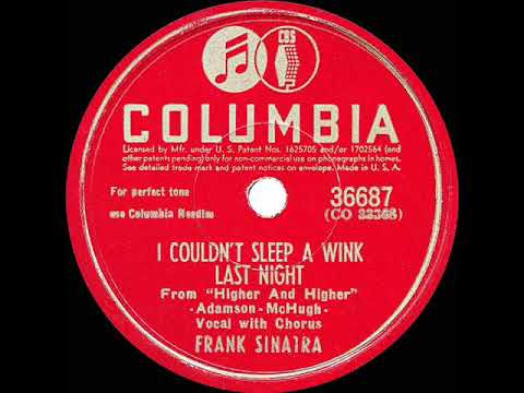 1944 HITS ARCHIVE: I Couldn’t Sleep A Wink Last Night - Frank Sinatra (a cappella)