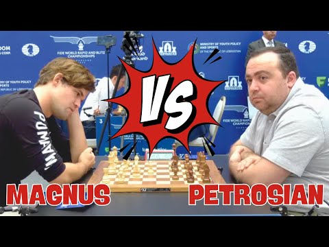 Carlsen Magnus VS Petrosian Tigran II 2023 FIDE World Rapid Championship R3