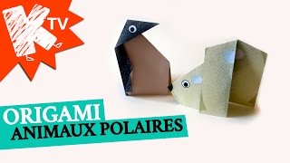 Origami facile - Les animaux polaires