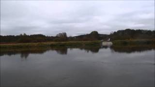 preview picture of video 'Ferry across the Bug river at Mielnik'