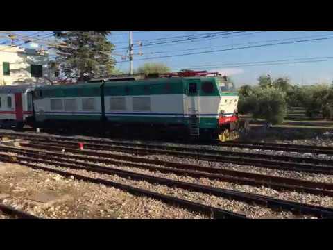 E656-091 con 8 carrozze IC SUN (sul invio Bari C.le - Roma )