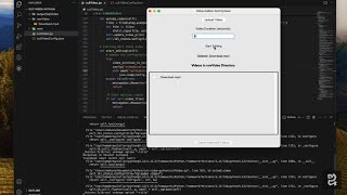 Python split video tools GUI | MoviePy Automated Video Editing thumbnail