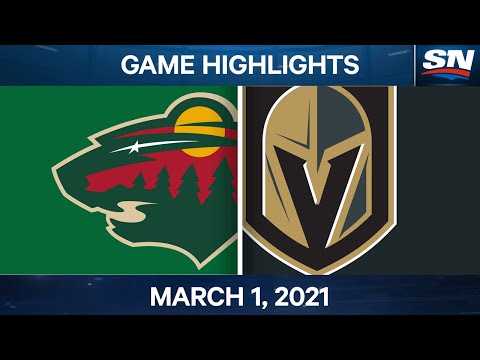 NHL Game Highlights | Wild vs. Golden Knights – March 01, 2021