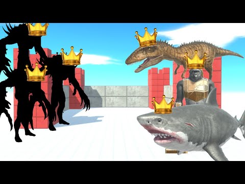 KING SCOURGE BLACK + 3X INFERNALS VS KING MEGALODON + CARCHA + GHOR + AQUATICS + C DINOS + PRIMATES