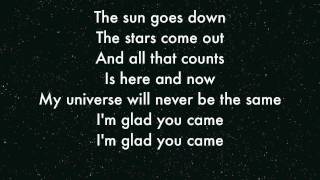 The Wanted - I'm Glad you came Lyrics