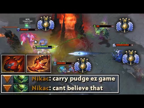 SAFELANE PUDGE CARRY Make This 5K MMR Enemies Look like a NOOB!!