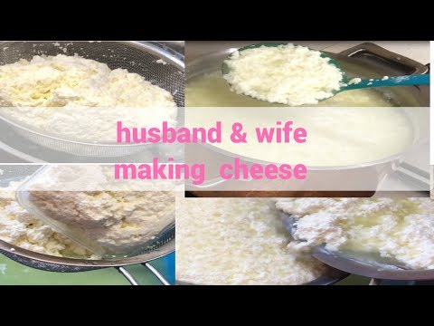 Pakistani Husband & Wife Making Home Made Cheese Part 2 Video
