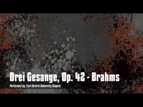 Drei Gesange, Op 42 - Brahms | East Central University Singers - Oklahoma