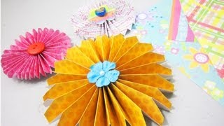 How to make simple paper rosettes  (✿ ♥‿♥) - EP