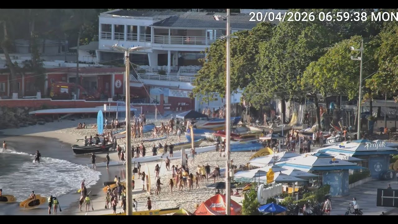 Live webcam view of Copacabana Beach Posto 6 View