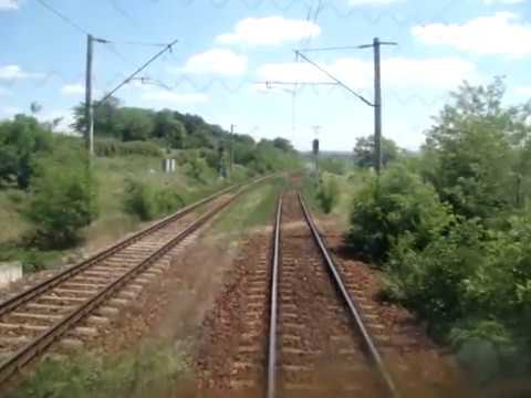 Cab view - Pascani - Iasi cu locomotiva electrica 5,1 MW