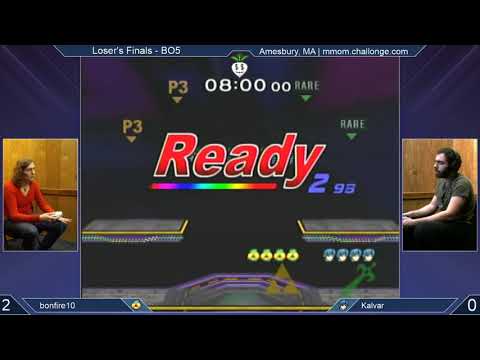 MMOM183 SSBM - bonfire10 (Sheik) vs. Kalvar (Marth) - Melee LF