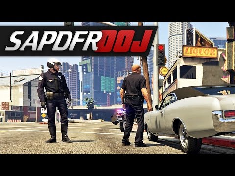 SAPDFR DOJ Patrol E01 - Police Impersonators Try To Stop Me!