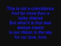 Boyz II Men "Ribbon in the sky (pitched up)" with lyrics