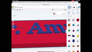 Creating a Nameplate in Tinkercad 2022