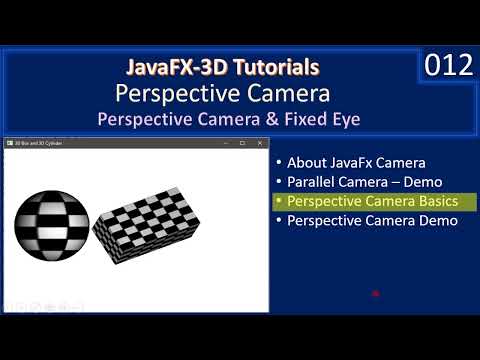 Camera | Perspective Camera Basics | JavaFx 3D Tutorial #12