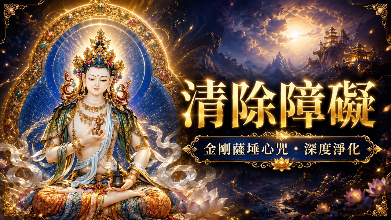 清淨業障・清除負能量與障礙|金剛薩埵心咒｜Vajrasattva Mantra for Karma Purification, Healing & Protection