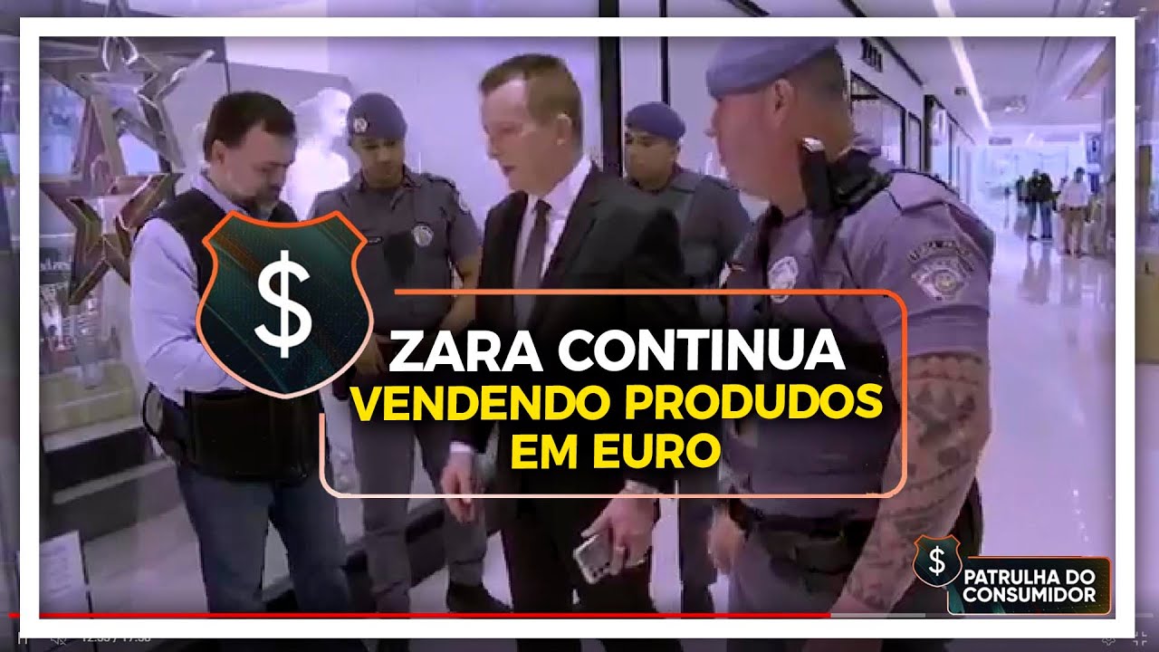 ZARA CONTINUA VENDENDO PRODUDOS EM EURO