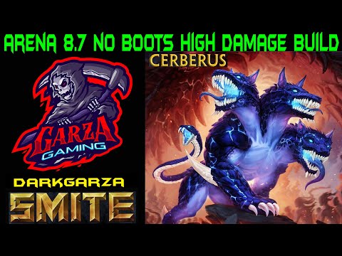Smite Arena Cerberus High Damage NO BOOTS Build | Smite Arena Season 8.7