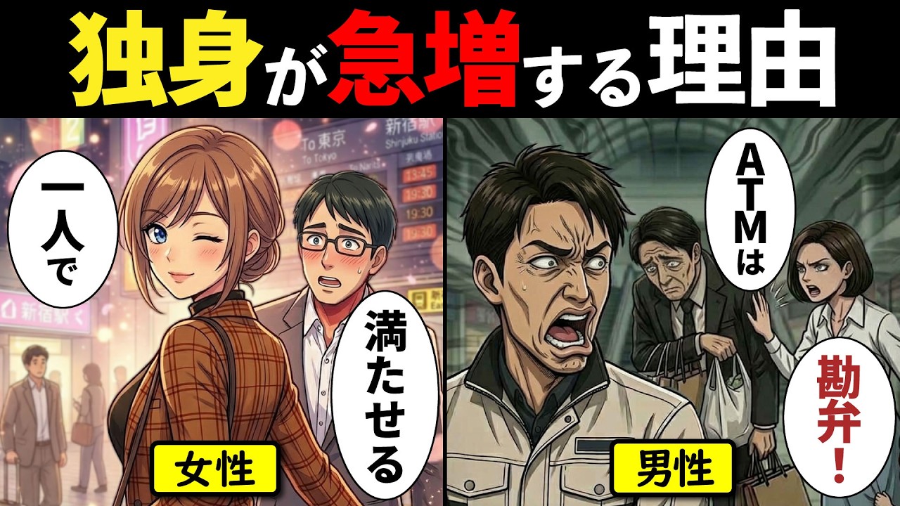 【漫画】日本人の半分が独身になる時代。アラフィフ独身男が気づいた意外な老後の答えとは？【漫画動画】