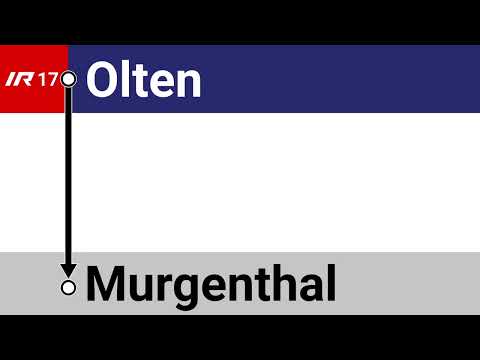 SOB Begrüssung • IR17 • Olten – Murgenthal (Bauarbeiten Spätverbindung)