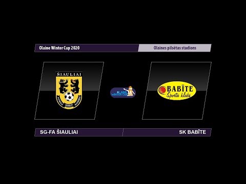 U-16 SG-FA Šiauliai – SK Babīte (Olaine Winter Cup 2020)