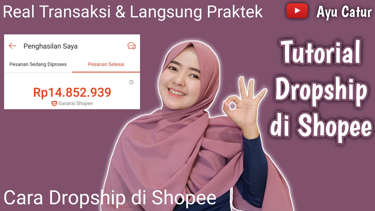 REAL TRANSAKSI.! CARA DROPSHIP DI SHOPEE | TUTORIAL DROPSHIP DI SHOPEE | CARA JUALAN ONLINE DROPSHIP