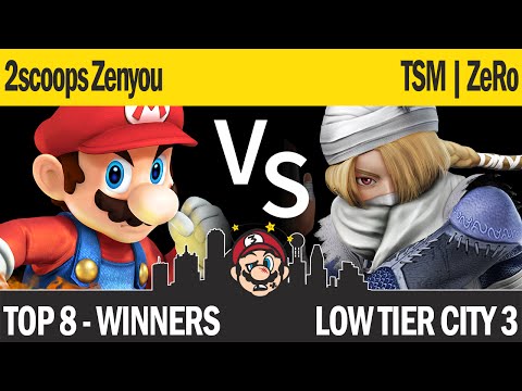 LTC3 Smash4 - 2scoops Zenyou (Mario) vs TSM | ZeRo (Sheik) - Top 8 Winners