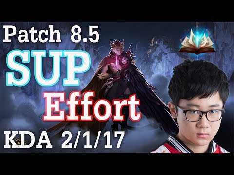 SKT T1 Effort Rakan Vs Shen Patch 8.5 KDA 2/1/17
