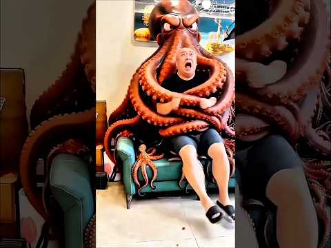 ¡Ay, Dios mío! ¡El pulpo se llevó a papá! 😱🐙