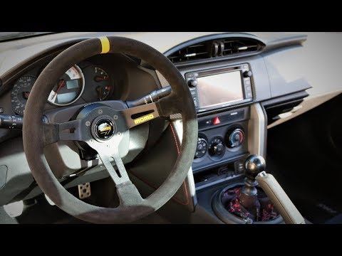 MOMO steering wheel install in the FRS!