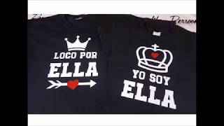 15 ideas de playeras para parejas