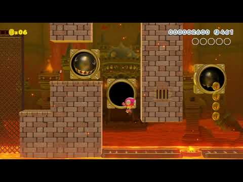 World B-7 Banzai Blast Furnace by 3rd Bunny - Super Mario Maker 2 - No Commentary 1ca