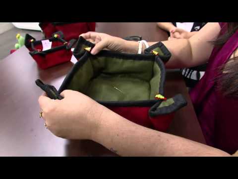 Mulher.com 21/10/2014 - Cesto Natalino em feltro por Katia Gonzales Parte 2