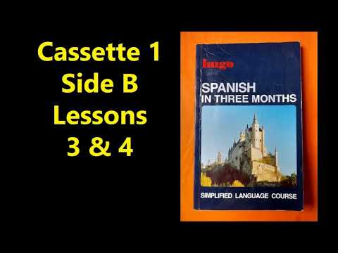 HUGO SPANISH IN THREE MONTHS - SELF STUDY COURSE - CASSETTE 1 - SIDE B (1984) (PDF IN DESCRIPTION)