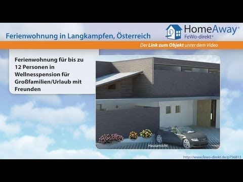 Tirol: Ferienwohnung für bis zu 12 Personen in Wellnesspension für - FeWo-direkt.de Video