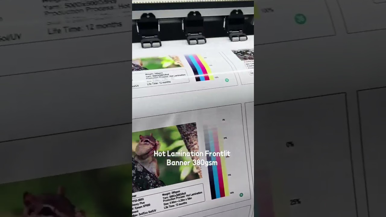 380gsm hot lamination frontlit flex banner