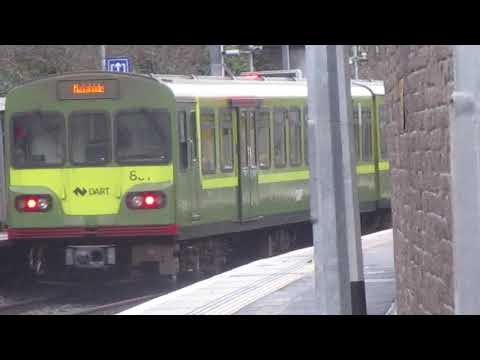 Irish Rail 8100 class dart train arriving Sandycove & Glasthule, Co Dublin
