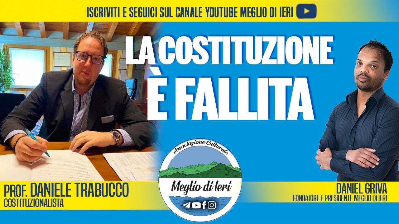 La Costituzione è fallita - DANIELE TRABUCCO - Costituzionalista